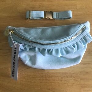 BRAND NEW STONEY CLOVER VELVET FANNY PACK WITH EXTENDER